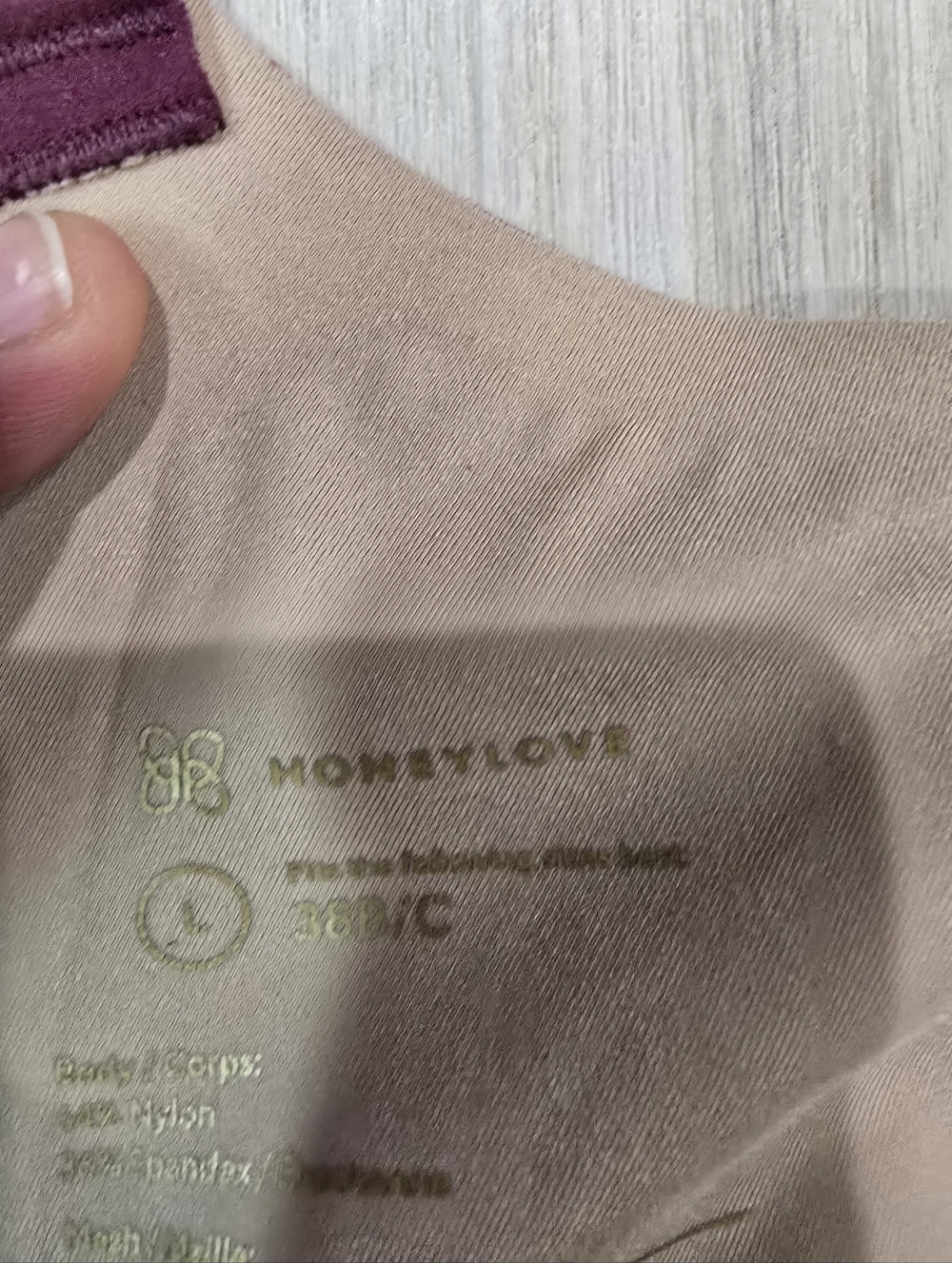 HoneyLove Crossover Wireless Seamless Support Comfort Bra Maroon Size L - Picture 4 of 4